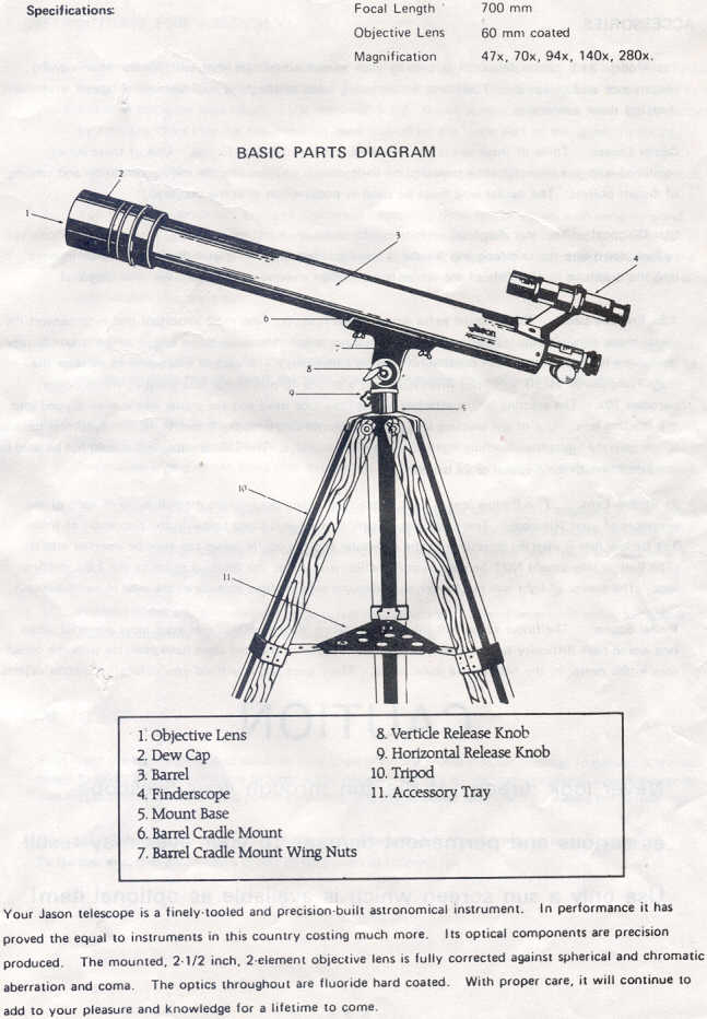 jason telescope manual
